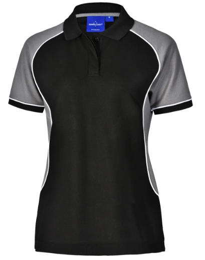 Picture of Winning Spirit, Ladies TrueDry Tri-colour S/S Pique Polo